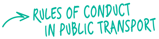 Rules of conduct in public transport